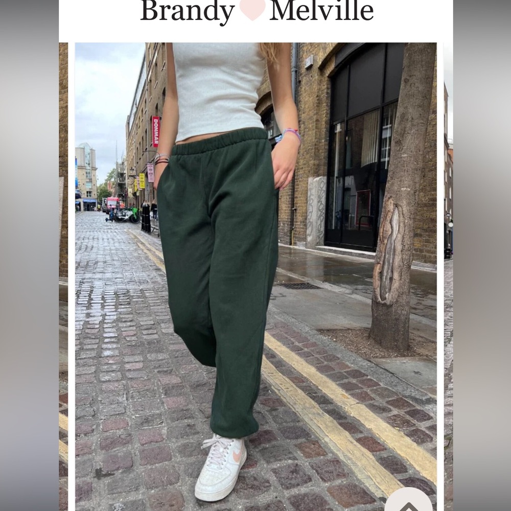 Green brandy sweatpants